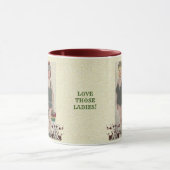 愛これらの素晴らしい女性テクスチャード マグカップ (中央)