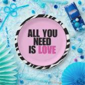 「愛さえあれば十分だ」 ペーパープレート (パーティー)