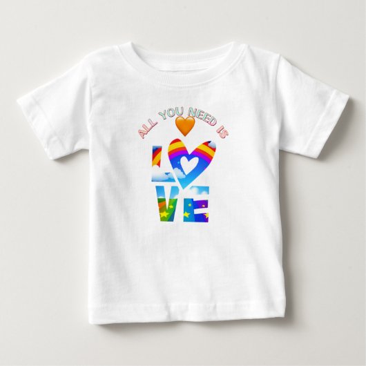 愛さえあれば十分 ベビーTシャツ (正面)