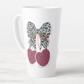 愛さくらんぼ多おもしろいくの実 カフェラテマグ (左アングル)