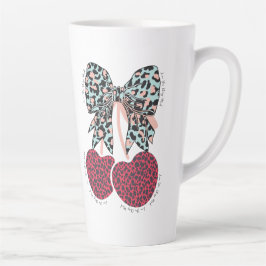 愛さくらんぼ多おもしろいくの実 カフェラテマグ