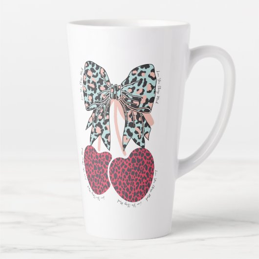 愛さくらんぼ多おもしろいくの実 カフェラテマグ (右)