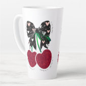 愛さくらんぼ多おもしろいくの実 カフェラテマグ (左アングル)