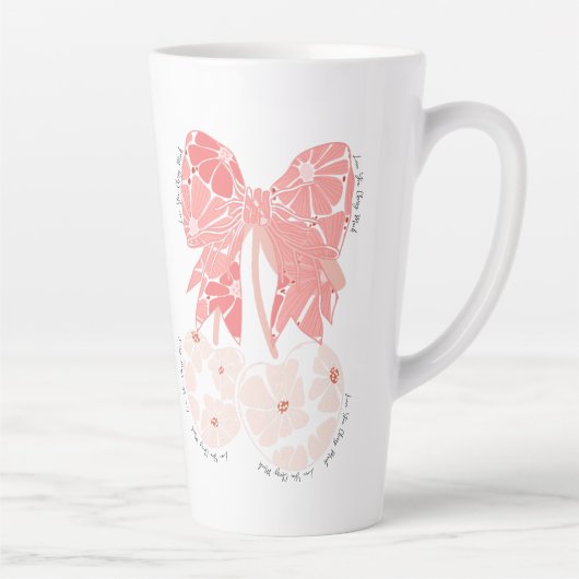 愛さくらんぼ多おもしろいくの実 カフェラテマグ (右)