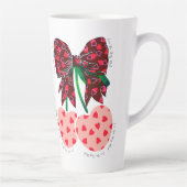 愛さくらんぼ多おもしろいくの実 カフェラテマグ (右)