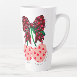 愛さくらんぼ多おもしろいくの実 カフェラテマグ