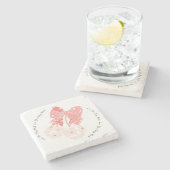 愛さくらんぼ多おもしろいくの実 ストーンコースター (横)