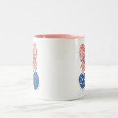 愛さくらんぼ多おもしろいくの実 ツートーンマグカップ (中央)