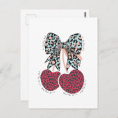 愛さくらんぼ多おもしろいくの実 ポストカード (正面/裏面)