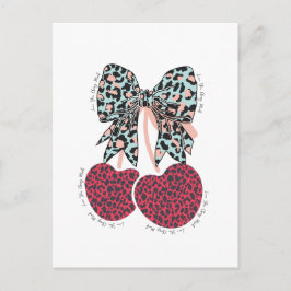 愛さくらんぼ多おもしろいくの実 ポストカード