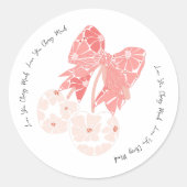 愛さくらんぼ多おもしろいくの実 ラウンドシール (正面)