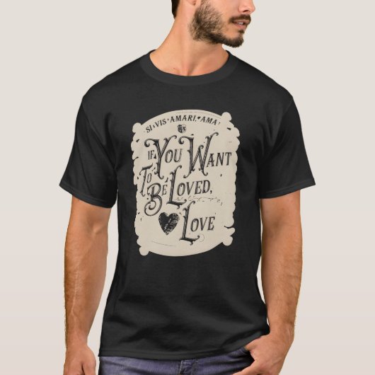 愛されたいなら愛するギフト Tシャツ (正面)