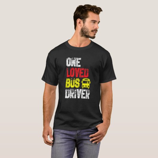 愛されたバスの運転手の学校の生徒たち Tシャツ (正面フル)