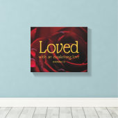 愛されたバレンタインデクリスチャン神の愛 キャンバスプリント (インサイチュ (ウッドフロア))