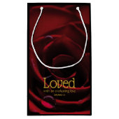 愛されたバレンタインデクリスチャン神の愛 スモールペーパーバッグ (裏面)