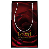 愛されたバレンタインデクリスチャン神の愛 スモールペーパーバッグ (正面)