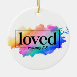 愛された言葉に色をつけた虹 セラミックオーナメント