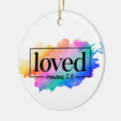 愛された言葉に色をつけた虹 セラミックオーナメント (左)