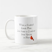 愛された1から天国(鳥)ショウジョウコウカンチョウシンボルや象徴 コーヒーマグカップ (左)