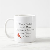 愛された1から天国（鳥）ショウジョウコウカンチョウシンボルや象徴 コーヒーマグカップ (左)