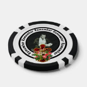 愛された1つのフレームサークルを記憶する写真を追加 ポーカーチップ (シングル)