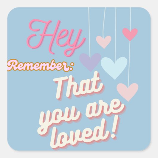 愛された スクエアシール (正面)