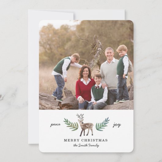 愛されたDearly 1フォトホリデー シーズンカード (正面)