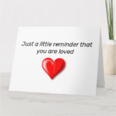 愛されていることを思い出して カード (正面)