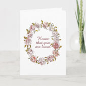 愛されていると知って　安らぎと優しさ カード (正面)