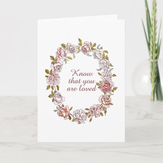 愛されていると知って　安らぎと優しさ カード (正面)