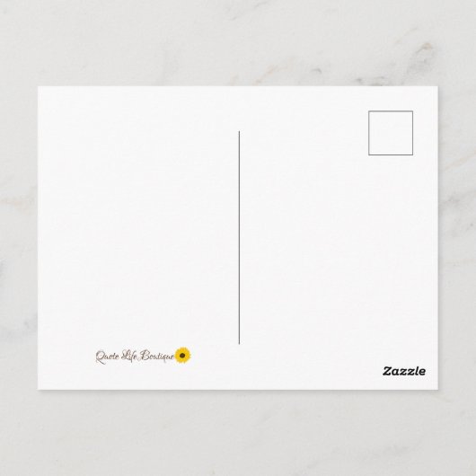 愛されているひまわりたち ポストカード (裏面)