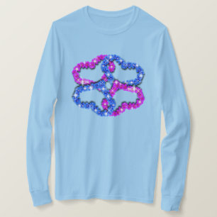 愛されているよ レディース ハート 長袖 T シャツ