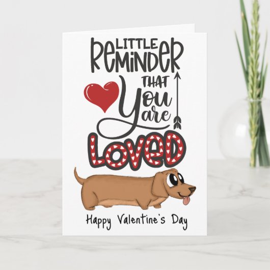 愛されているんだよ… 犬からのバレンタインカード シーズンカード (正面)