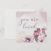 愛されている - アファメーションカード サンキューカード (正面/裏面)