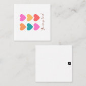 愛されている – バレンタインデーのカード ノートカード (正面/裏面)