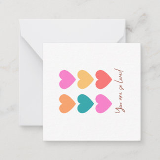 愛されている – バレンタインデーのカード ノートカード