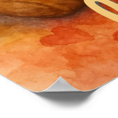 愛されている – 水彩テディベア読ズ ポスター (角)