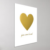 愛されている 箔ポスター (レイダウン)