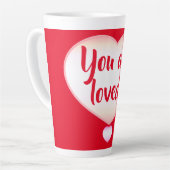 愛されてる！カフェラテマグ カフェラテマグ (左アングル)