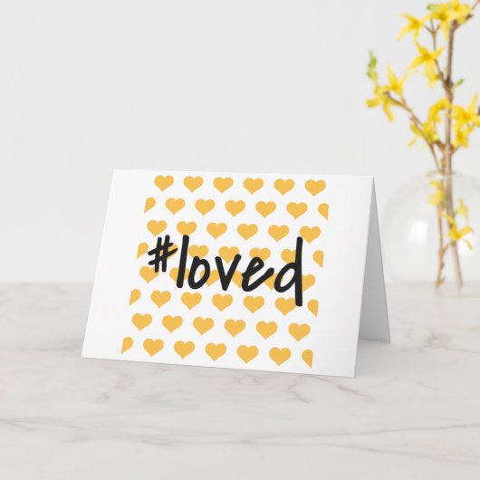 愛されてる！カード カード (黄色い花)