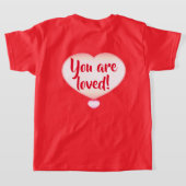 愛されてる！T-シャツ Tシャツ (レイダウン裏面)