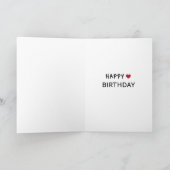 愛されて21歳の誕生日カード サンキューカード (内部)