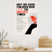 愛されないものを愛する子どもを育てようか ポスター (キッチン)