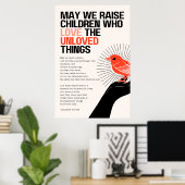 愛されないものを愛する子どもを育てようか ポスター (ホームオフィス)