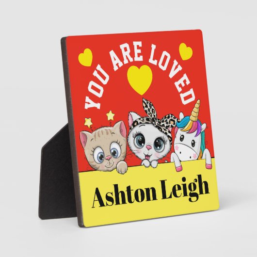 愛されるなんて可愛い フォトプラーク (正面)