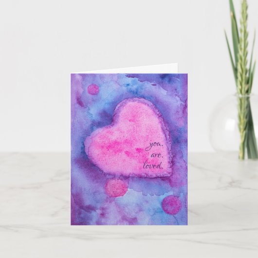 愛されるウォーターユニークカラーカード カード (正面)