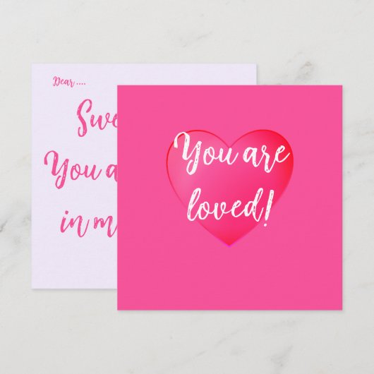 愛されるカード 招待状 (正面/裏面)