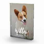 愛されるキャプションアパーソナライズされたクリル写真ブロック フォトブロック (右)