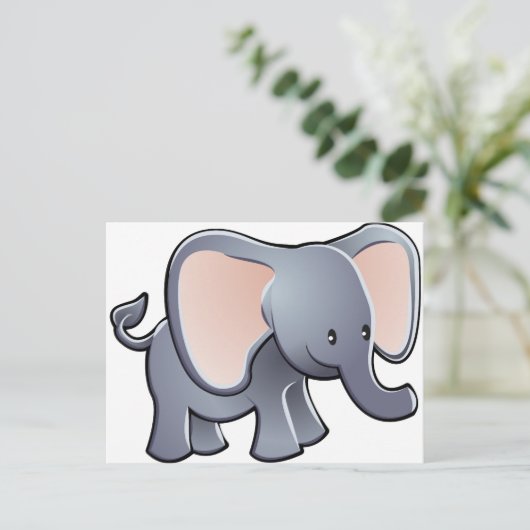 愛されるゾウの子ども漫画のキャラクター ポストカード (スタンド正面)