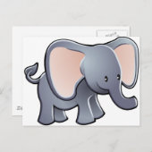 愛されるゾウの子ども漫画のキャラクター ポストカード (正面/裏面)